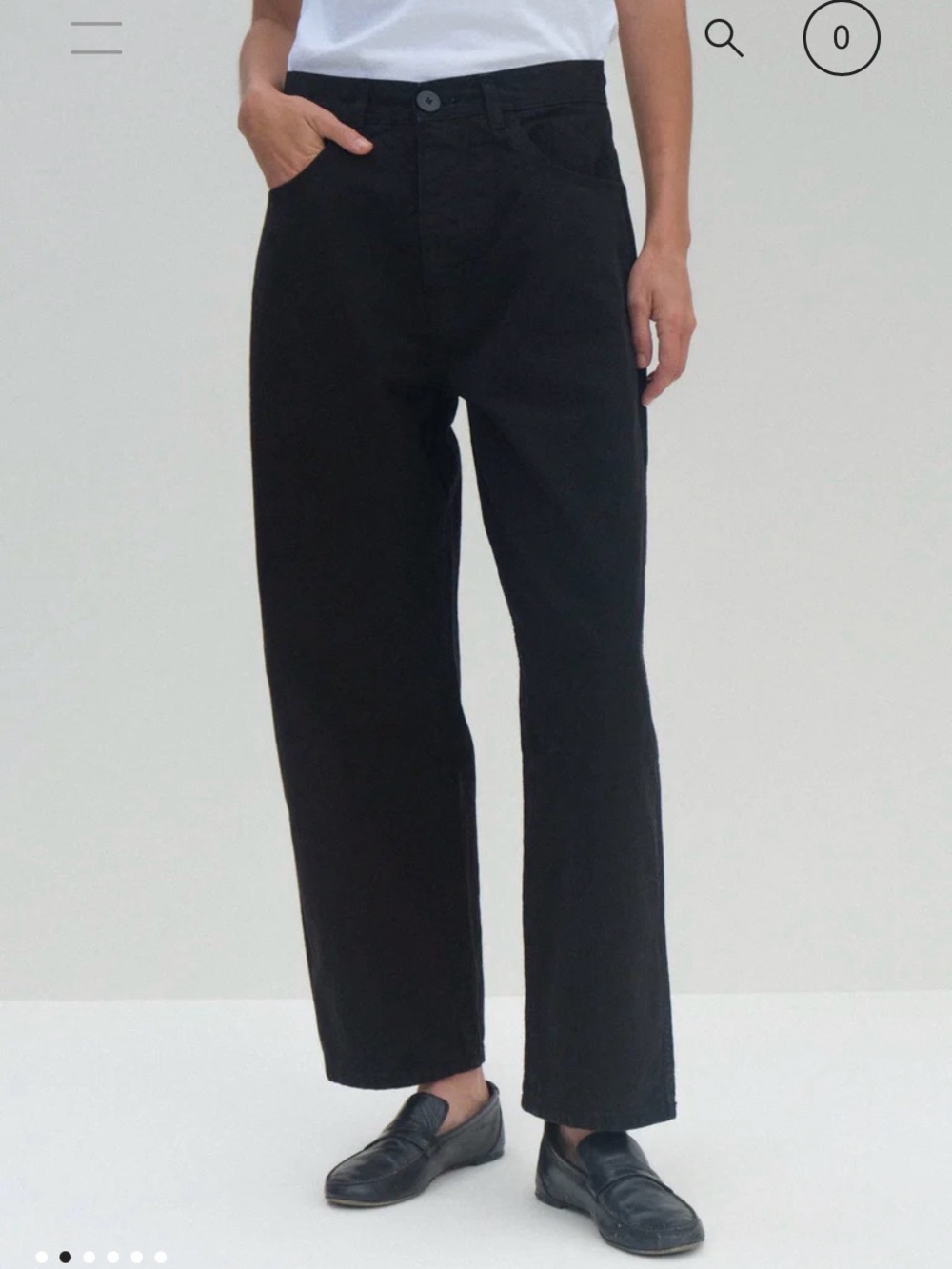 Jesse Kamm California Wides Black Barrel Pants 4